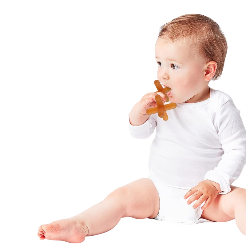 Natural Rubber Baby Teether Soft & Safe Grip Toy for Infants