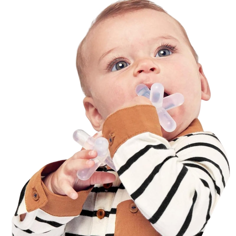 Natural Rubber Baby Teether Soft & Safe Grip Toy for Infants