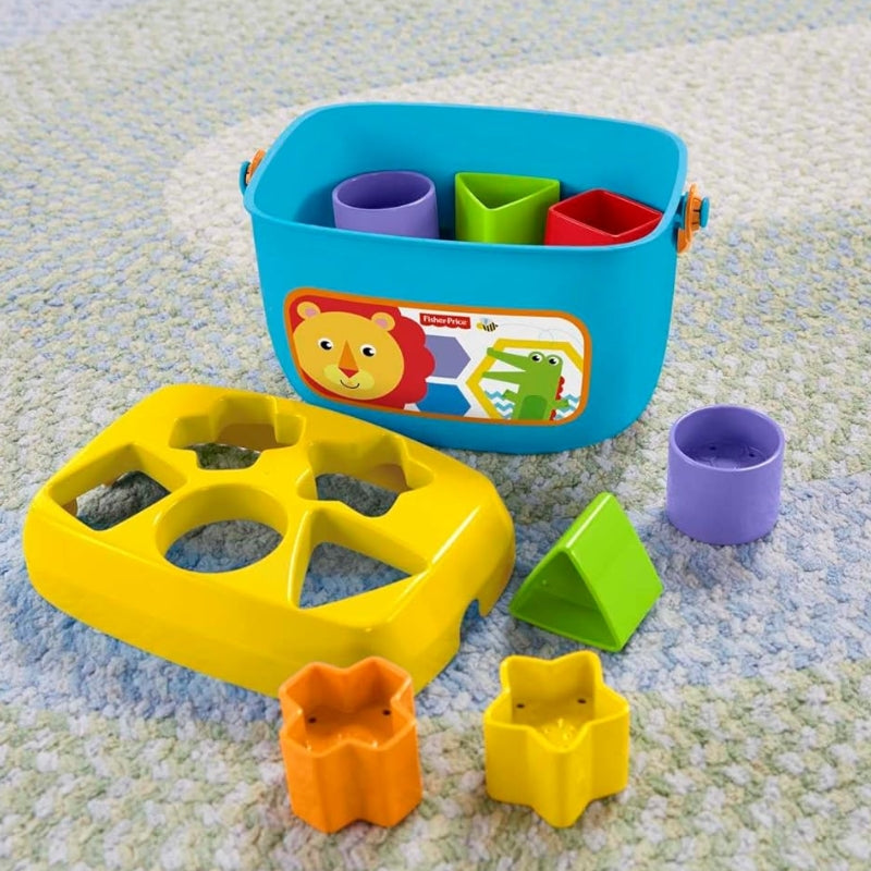 Baby Shape Sorting Blocks Toy with Bucket Educational Learning for Infants 6M+