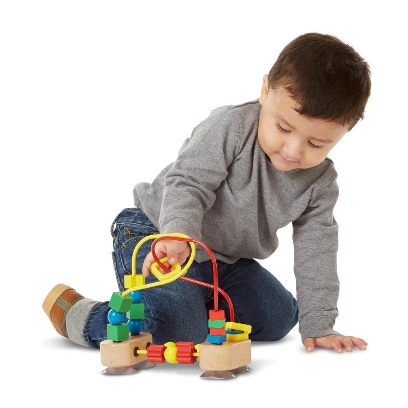 Wooden Bead Maze Toy for Babies and Toddlers Educational Learning Activity