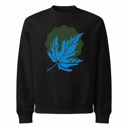 Leaf Print Unisex Oversized Sweatshirt