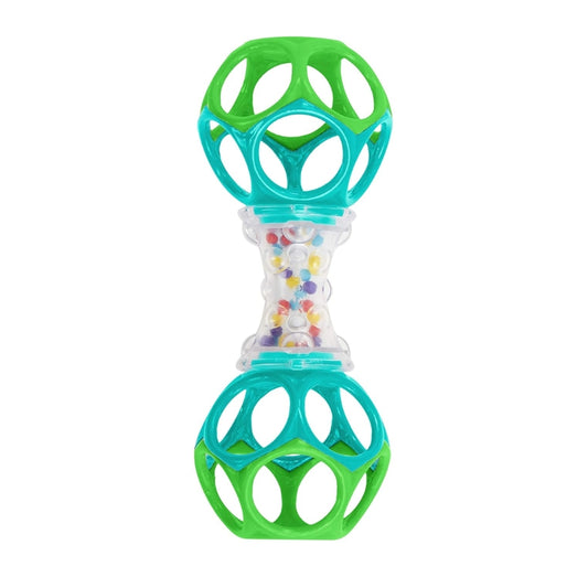 Baby Rattle Shaker Toy with Soft Grips & Colorful Beads