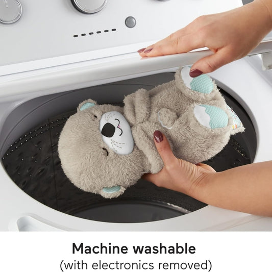 Plush Baby Soothing Toy with Music, Lights & Breathing Motion