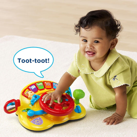Baby Steering Wheel Toy with Lights, Sounds & Music (6–36 Months)